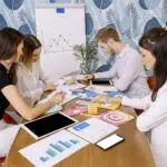 Top Digital Marketing Agencies in Brisbane 4 group businesspeople planning social media application 4